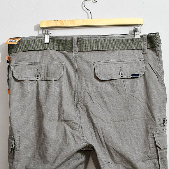 New with tags Wear First Men's Belted Cargo Short iN GRAY - Picture 8 of 8